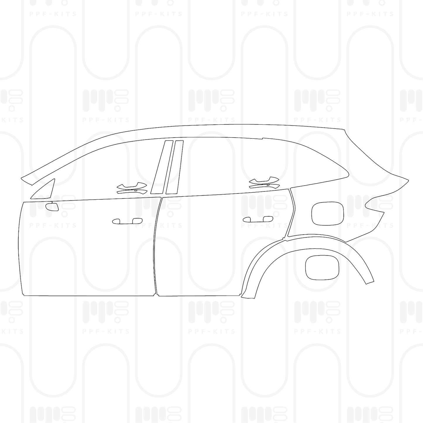 Voorgesneden PPF Mercedes-Benz GLC SUV AMG GLC 63 S e Performance 2026