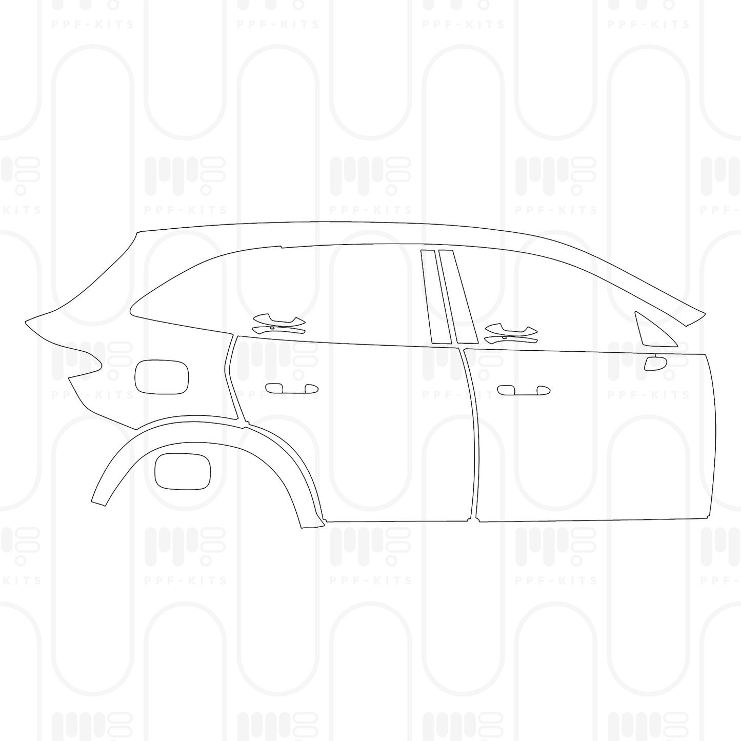 Voorgesneden PPF Mercedes-Benz GLC SUV AMG GLC 63 S e Performance 2026