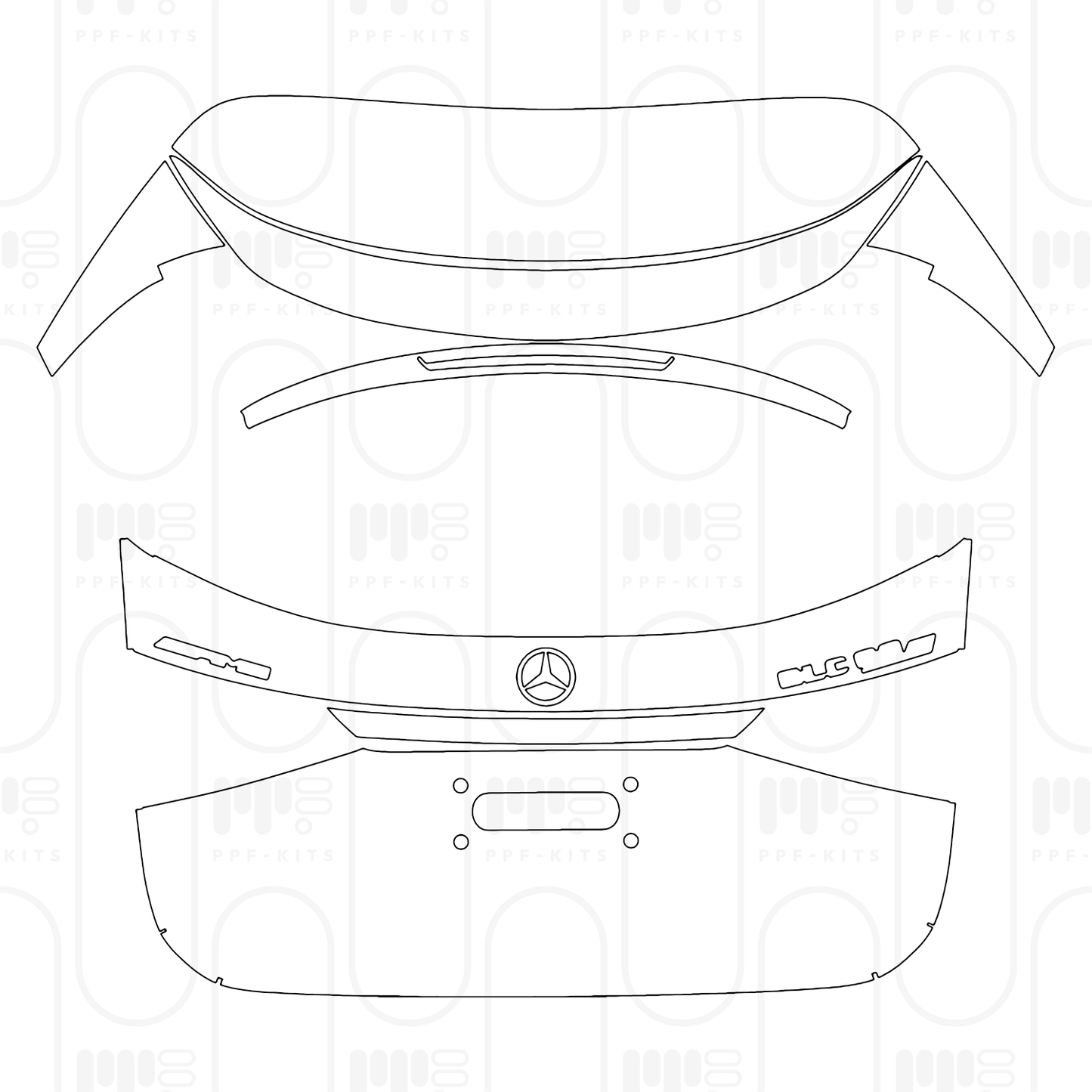 Voorgesneden PPF Mercedes-Benz GLC SUV AMG GLC 63 S e Performance 2026