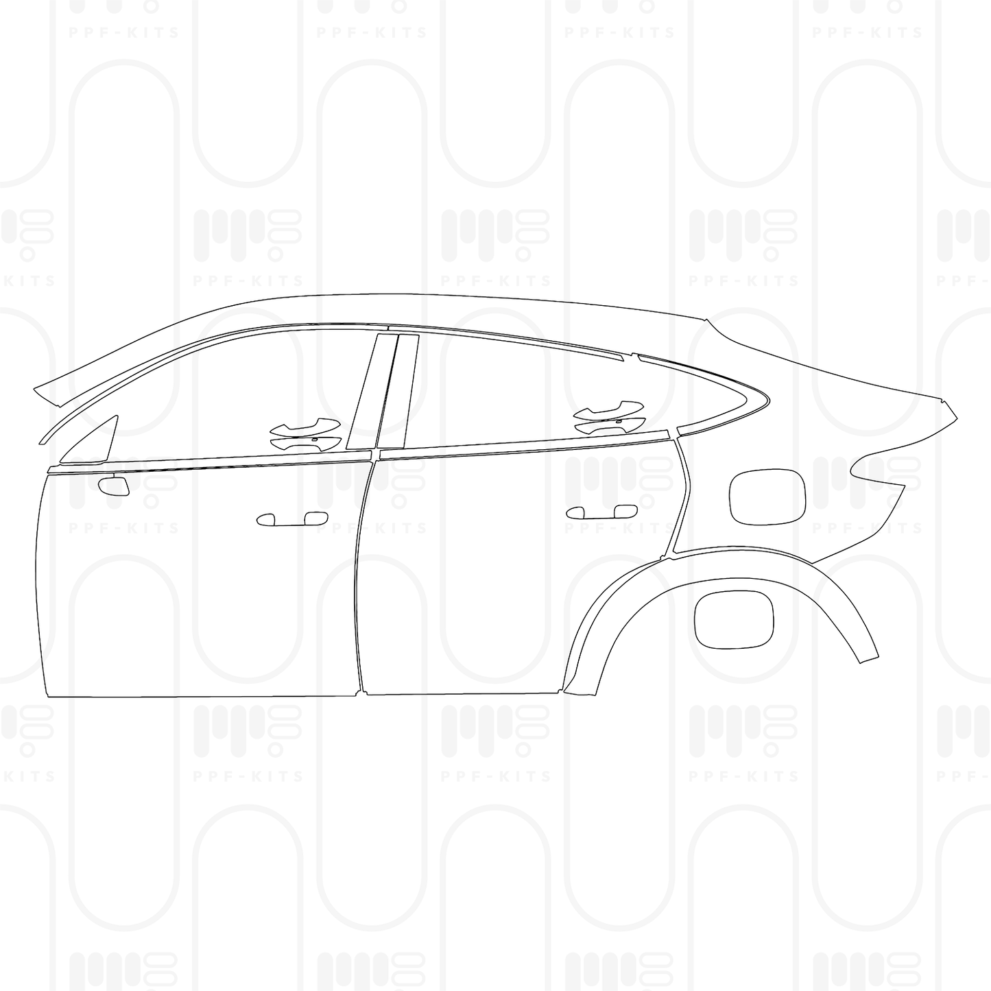 Voorgesneden PPF Mercedes-Benz GLC Coupe AMG line 2026