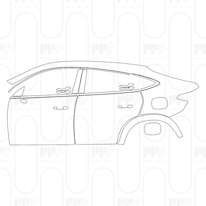 Voorgesneden PPF Mercedes-Benz GLC Coupe AMG line 2026