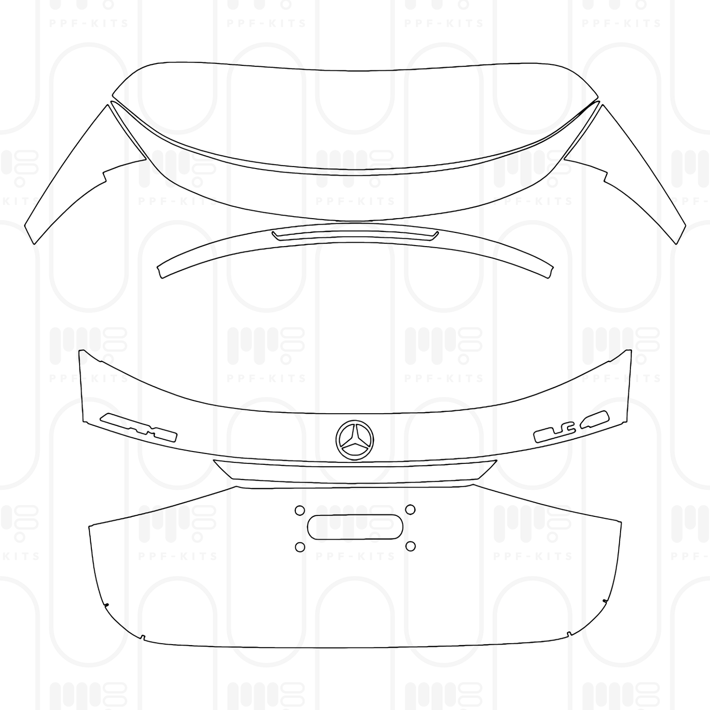 Voorgesneden PPF Mercedes-Benz GLC SUV AMG GLC43 2026