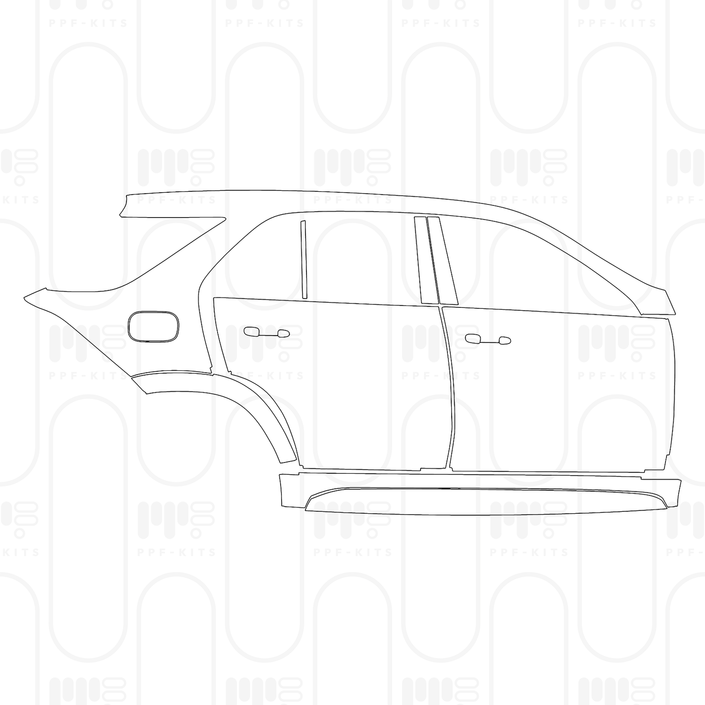 Voorgesneden PPF Mercedes-Benz GLE SUV AMG GLE 53 2026