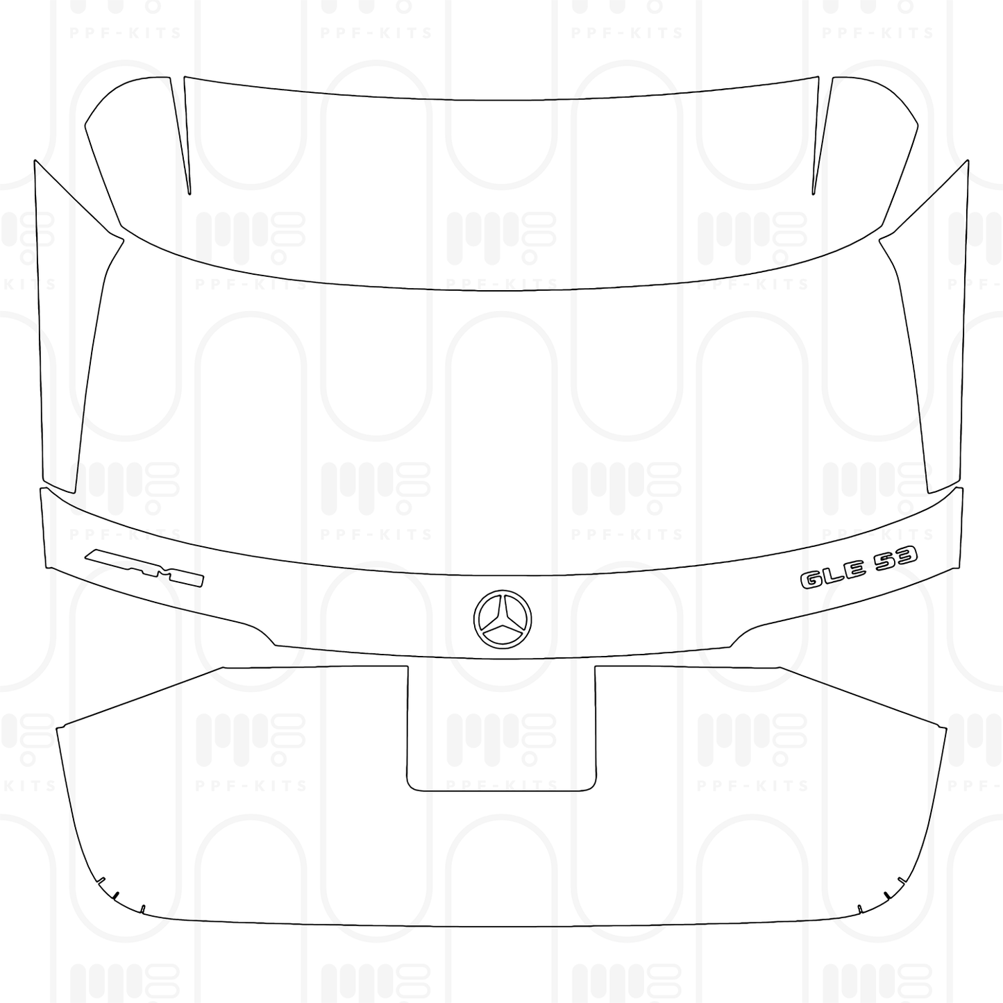 Voorgesneden PPF Mercedes-Benz GLE SUV AMG GLE 53 2026