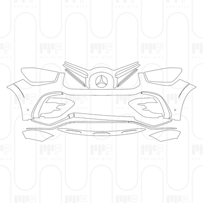 Voorgesneden PPF Mercedes-Benz GLE SUV AMG line 2026