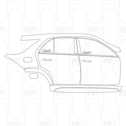 Voorgesneden PPF Mercedes-Benz GLE SUV AMG line 2026