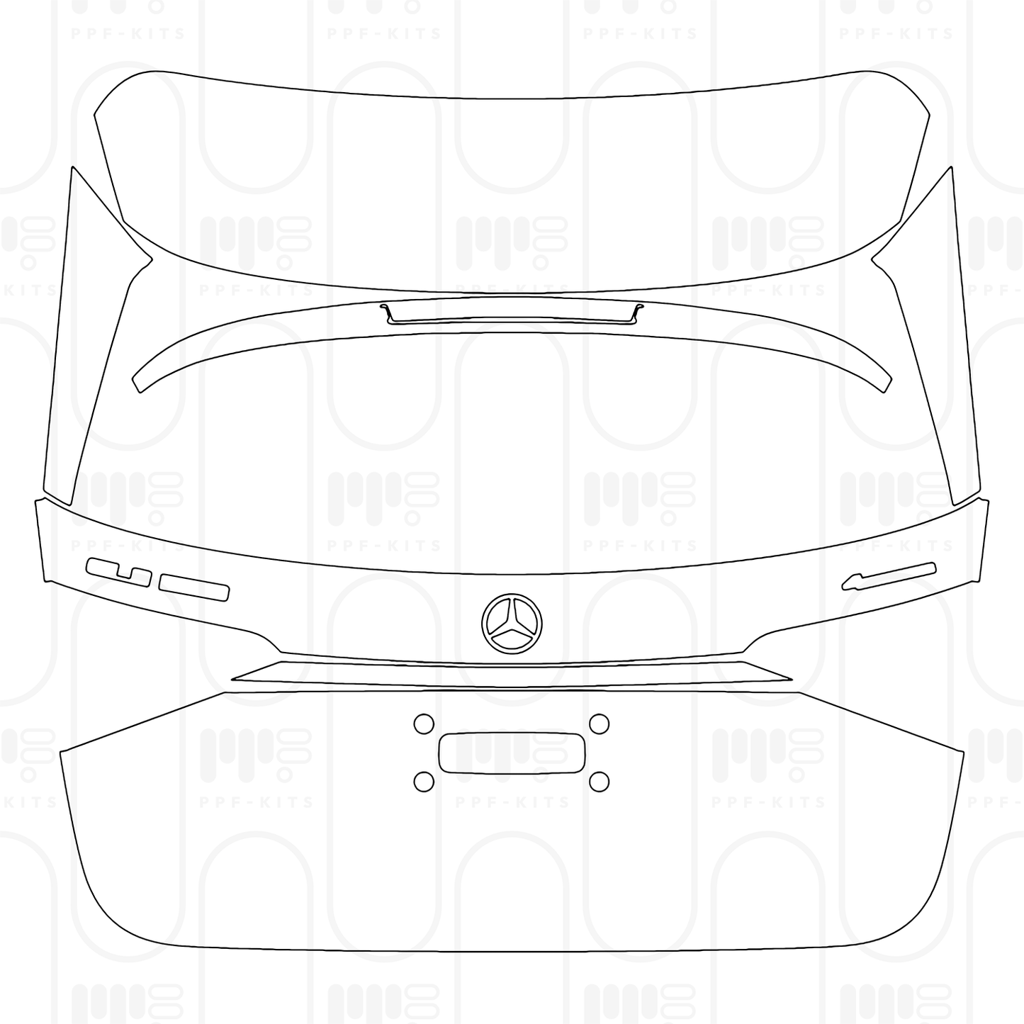 Voorgesneden PPF Mercedes-Benz GLE SUV AMG line 2026