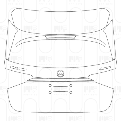 Voorgesneden PPF Mercedes-Benz GLE SUV AMG line 2026