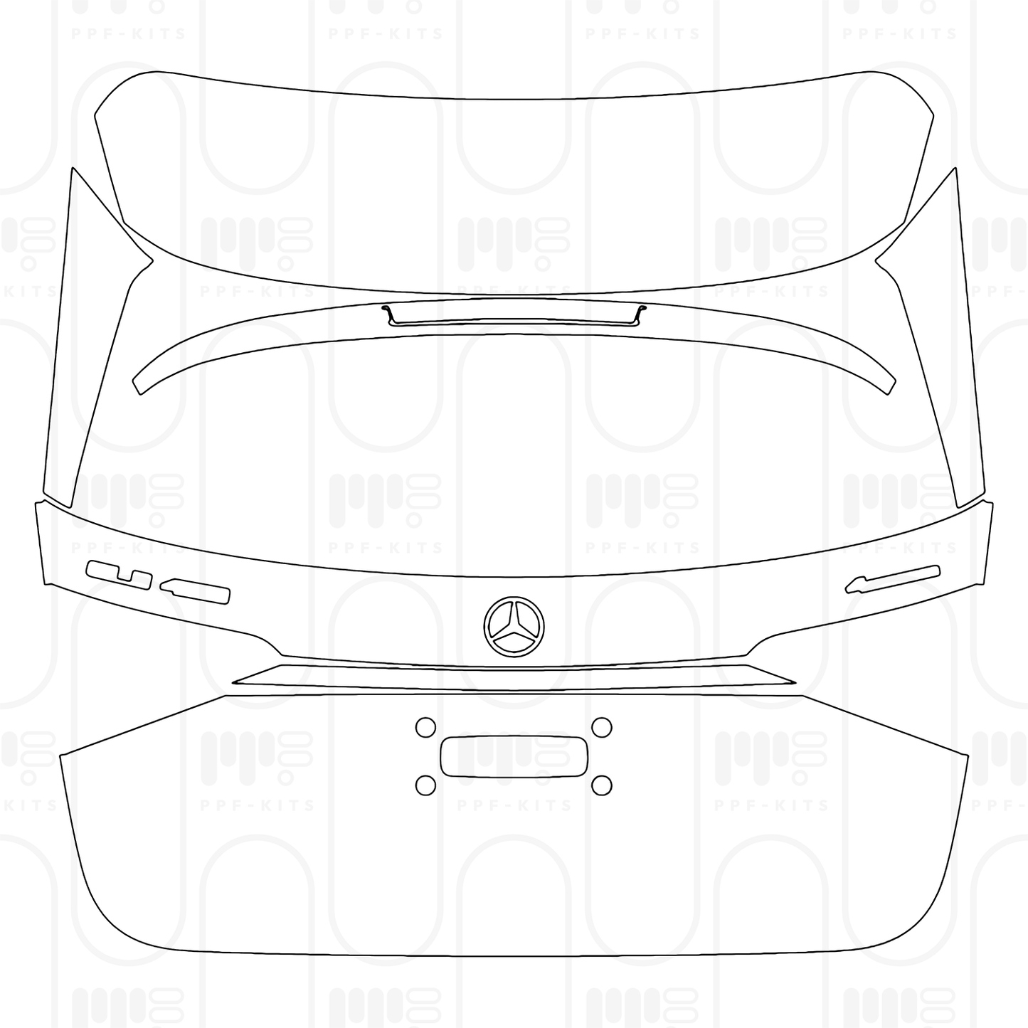 Voorgesneden PPF Mercedes-Benz GLE SUV AMG line 2026