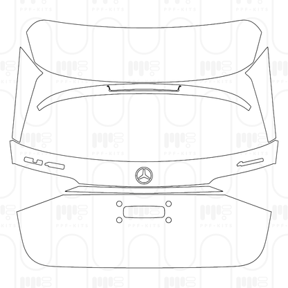 Voorgesneden PPF Mercedes-Benz GLE SUV AMG line 2026