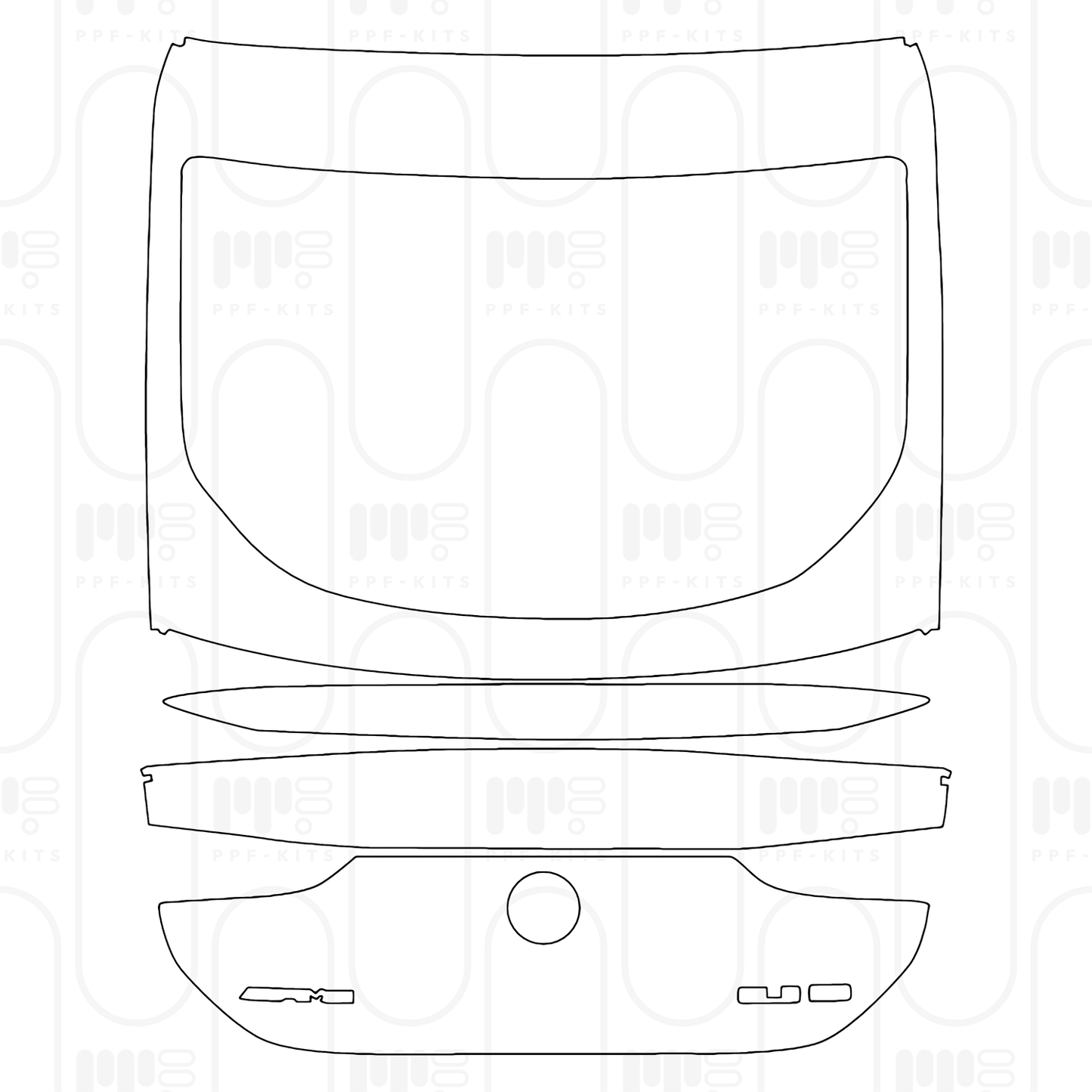 Voorgesneden PPF Mercedes-Benz GLE Coupe AMG GLE 53 2026