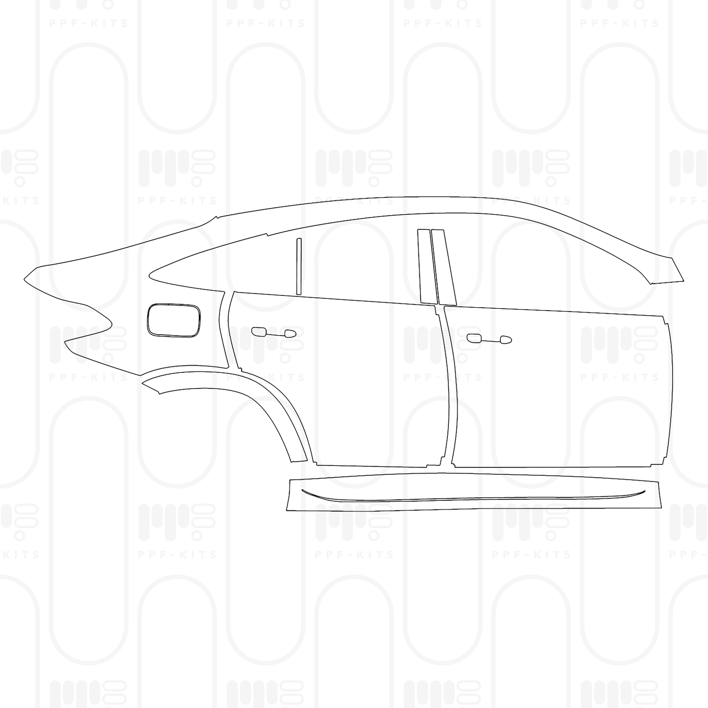 Voorgesneden PPF Mercedes-Benz GLE Coupe AMG Line 2026