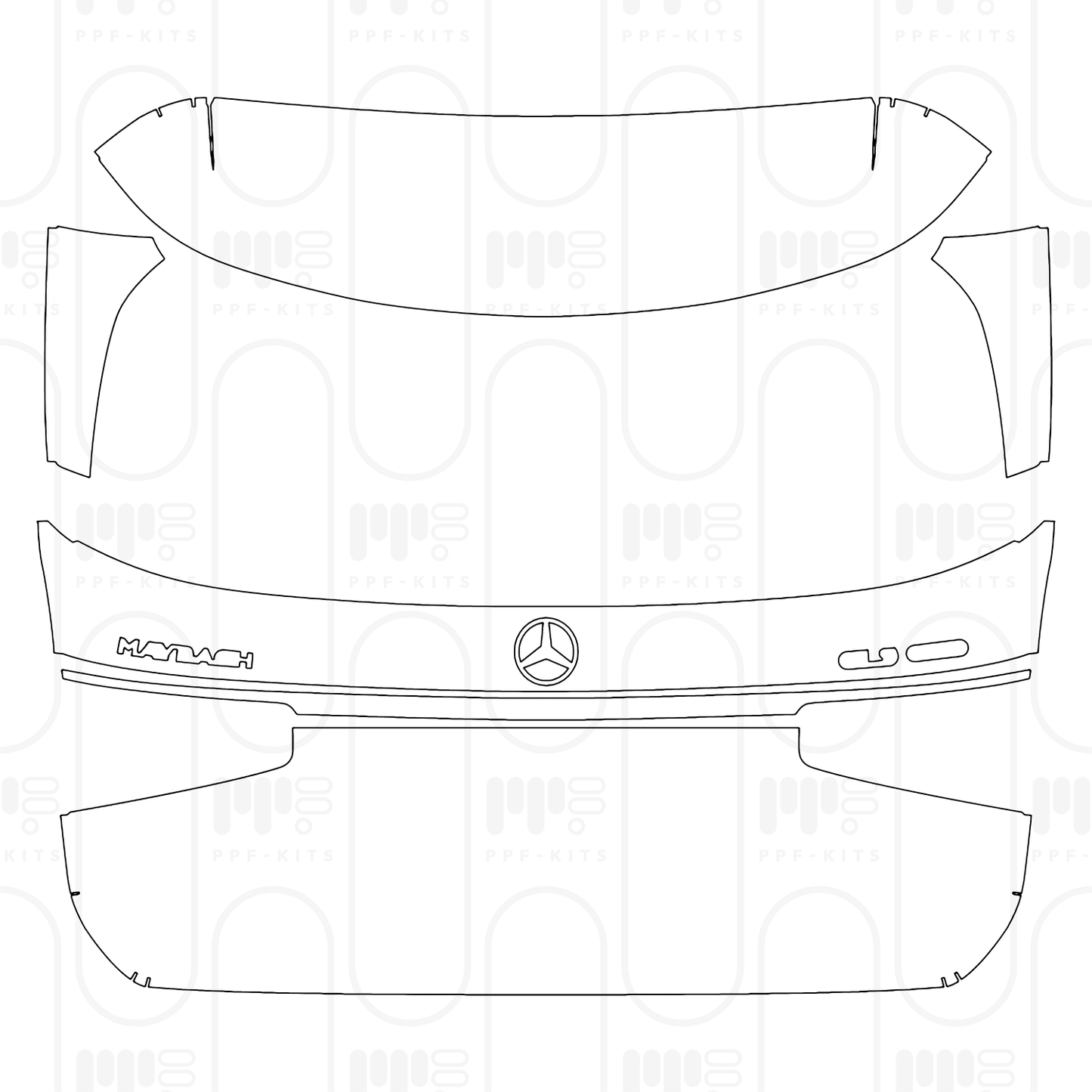 Voorgesneden PPF Mercedes-Benz Maybach GLS 2026