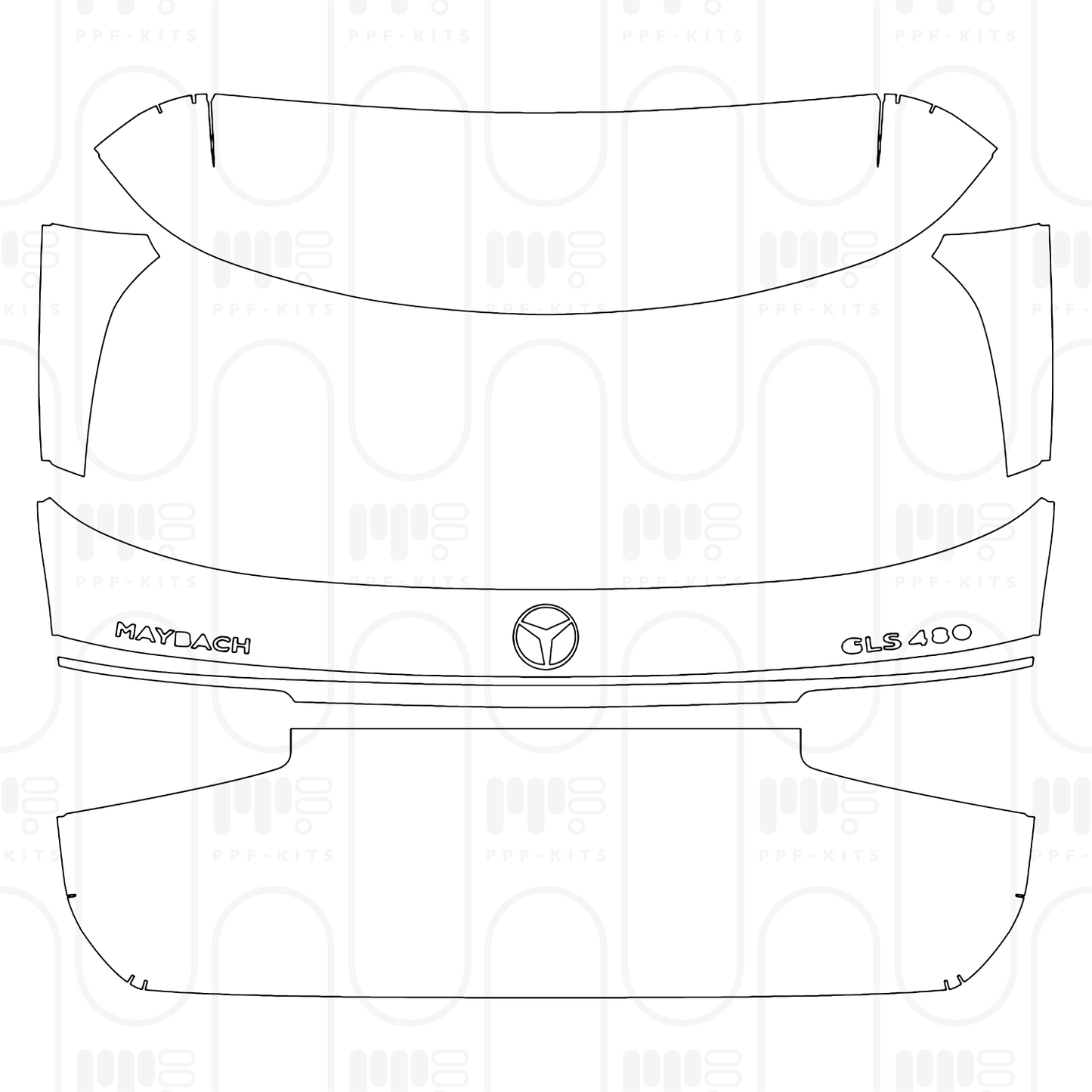 Voorgesneden PPF Mercedes-Benz Maybach GLS 2026