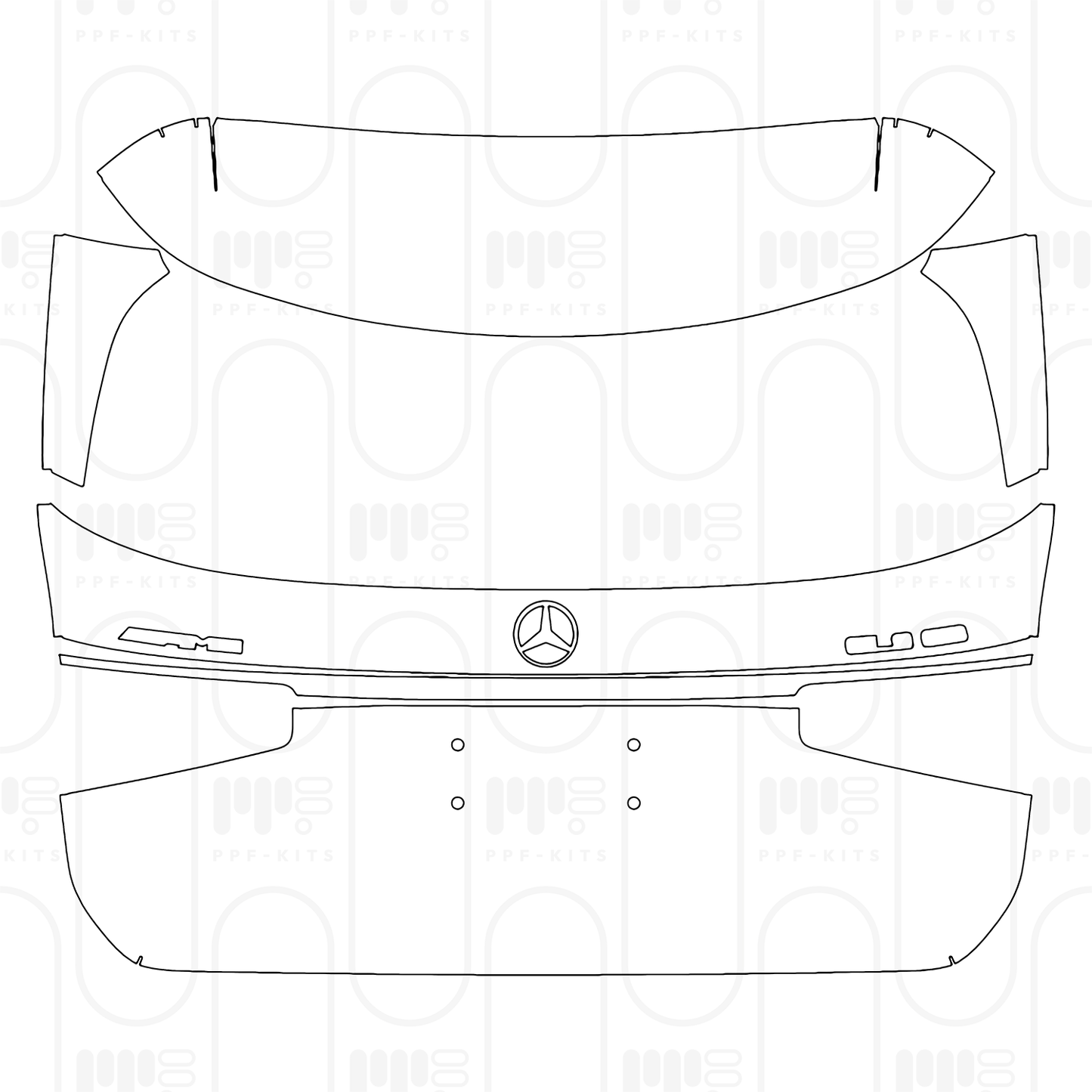 Voorgesneden PPF Mercedes-Benz GLS AMG GLS 63 2026