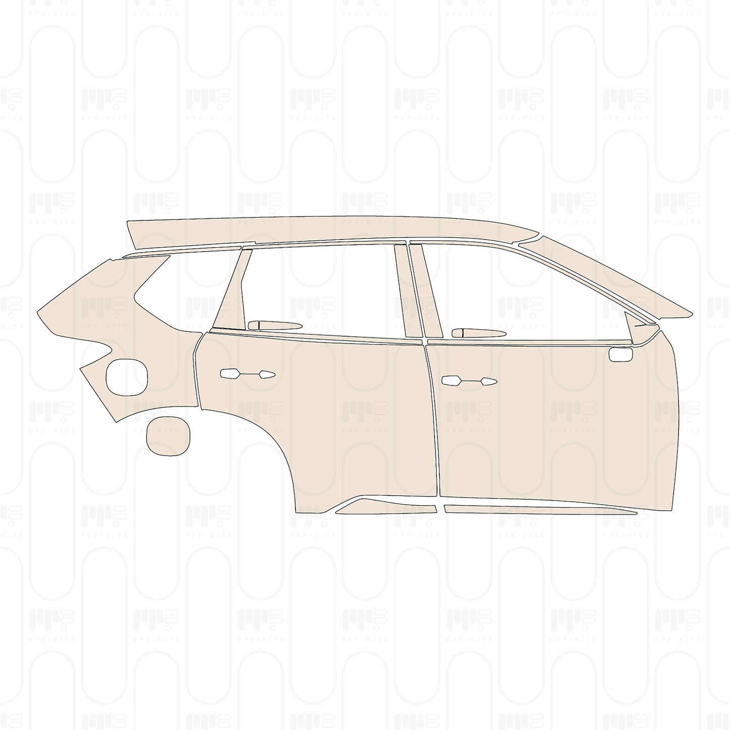 Voorgesneden PPF Nissan Rogue SL 2026