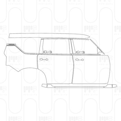 Voorgesneden PPF Nissan Patrol (ME) SE T2 2026