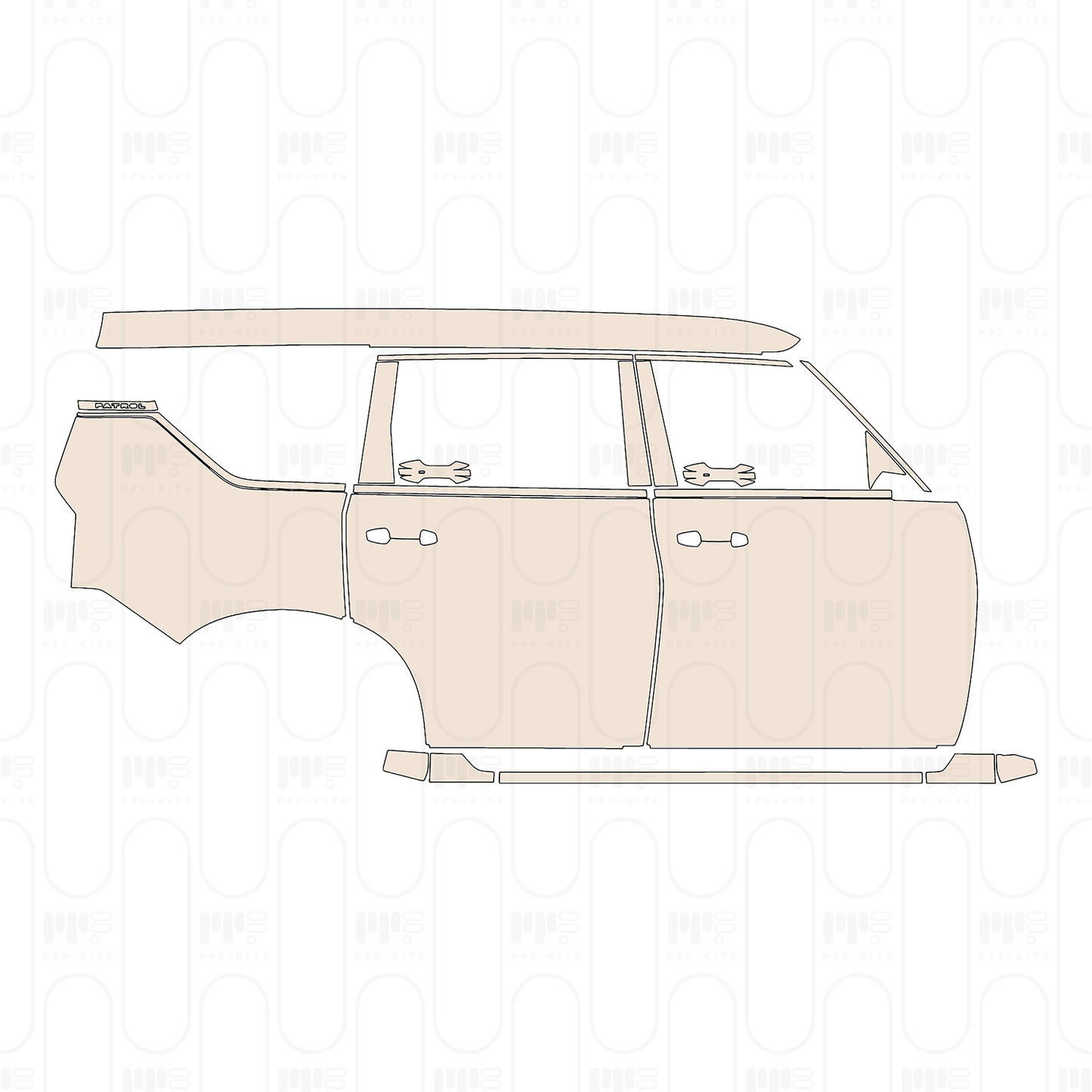 Voorgesneden PPF Nissan Armada (US) Platinum 2026