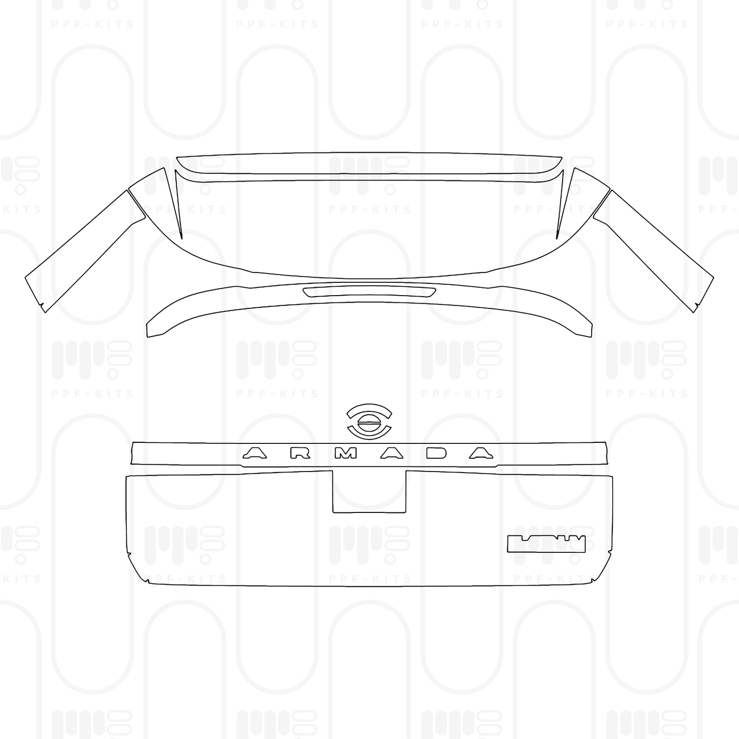 Voorgesneden PPF Nissan Armada (US) Platinum Reserve 2026