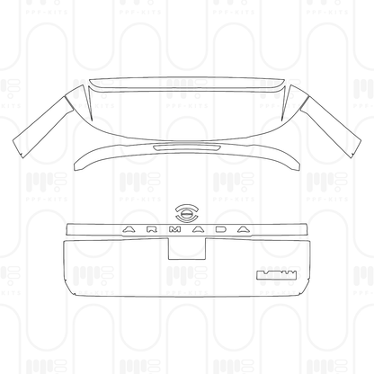 Voorgesneden PPF Nissan Armada (US) Platinum Reserve 2026