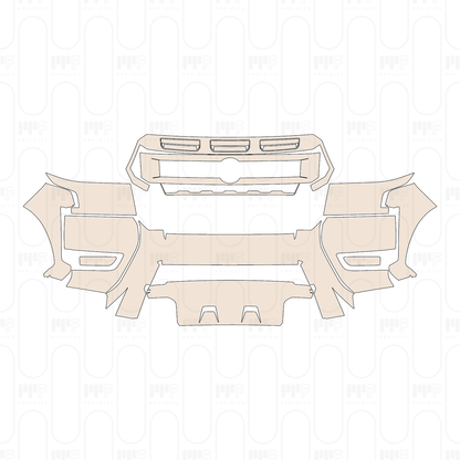Voorgesneden PPF Nissan Frontier Crew Cab Pro-X 2026