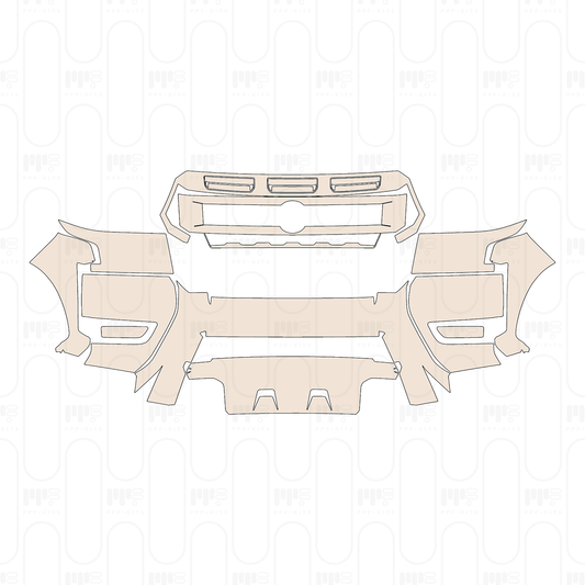 Voorgesneden PPF Nissan Frontier Crew Cab Pro-X 2026
