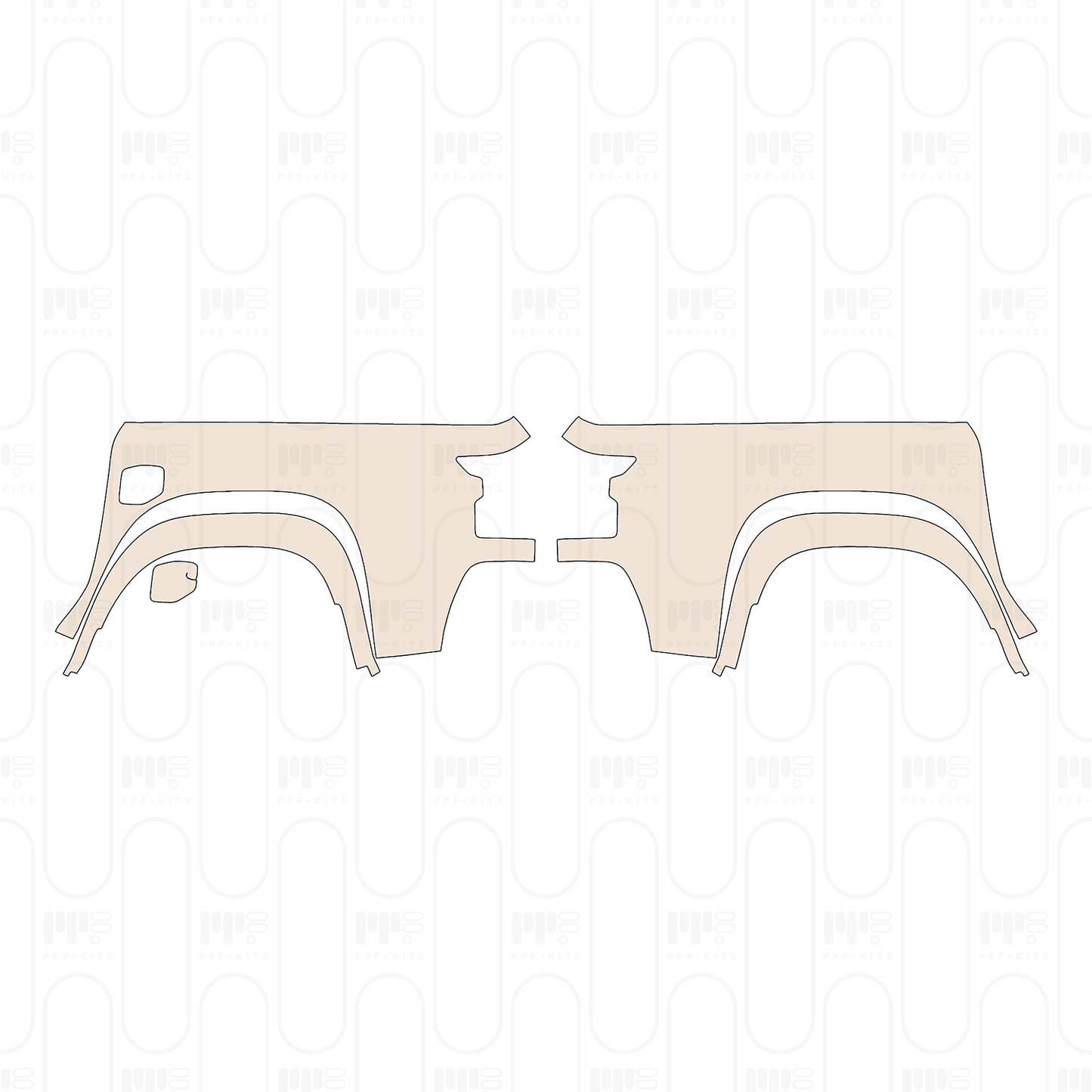 Voorgesneden PPF Nissan Frontier Crew Cab Pro-4X 2026