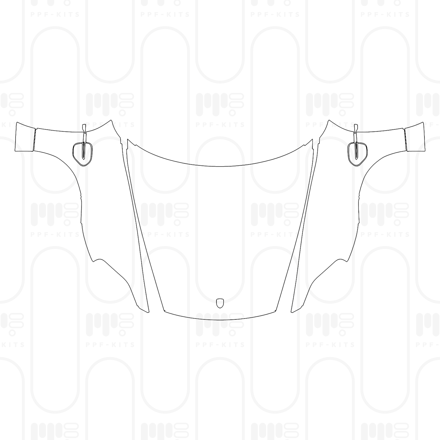 Voorgesneden PPF Porsche Taycan Sedan Taycan 4S 2026