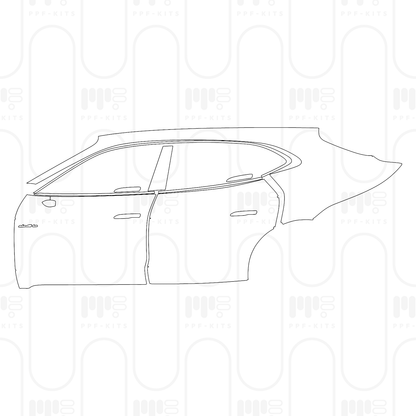 Voorgesneden PPF Porsche Taycan Sport Turismo Taycan GTS Sport Turismo 2026
