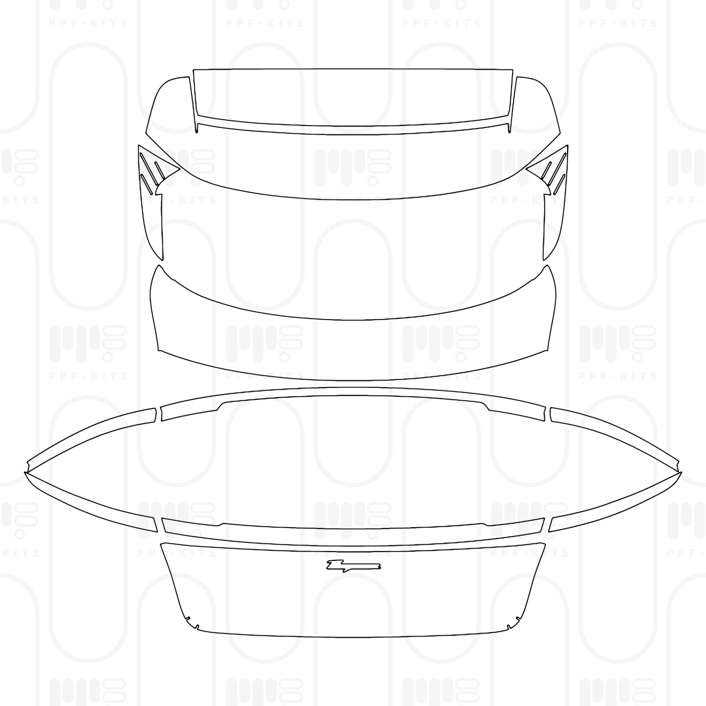 Voorgesneden PPF Porsche Taycan Sport Turismo Taycan Sport Turismo 2026