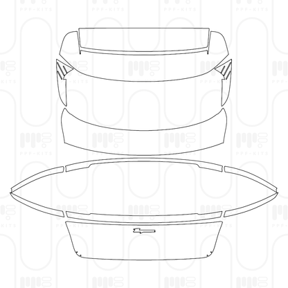 Voorgesneden PPF Porsche Taycan Sport Turismo Taycan Sport Turismo 2026