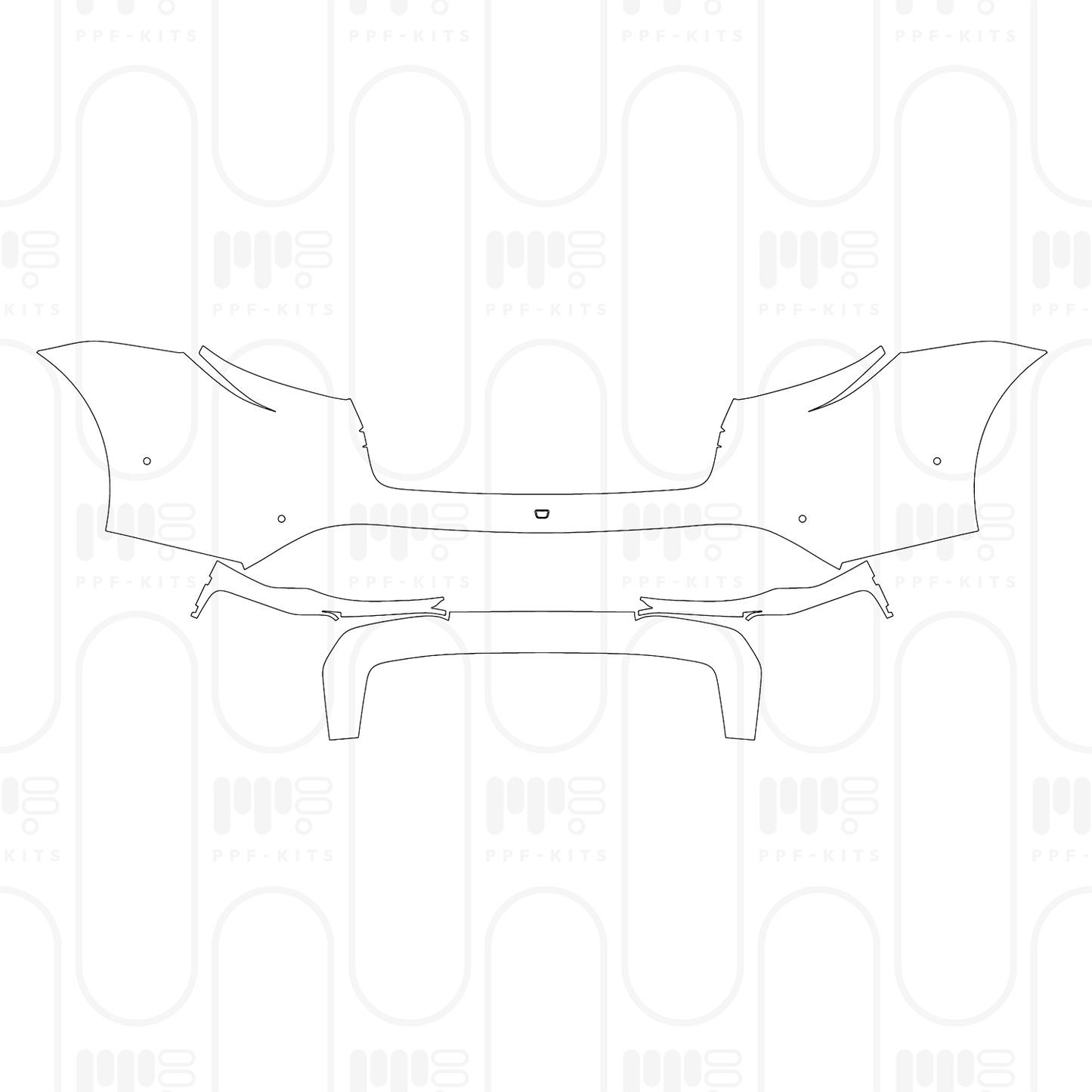 Voorgesneden PPF Porsche Taycan Sedan Taycan 4S 2026