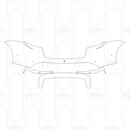 Voorgesneden PPF Porsche Taycan Sedan Taycan 4S 2026