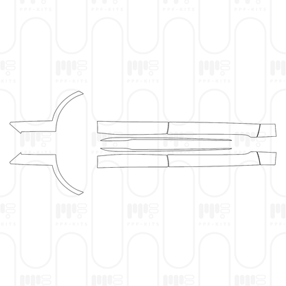 Voorgesneden PPF Porsche Taycan Sedan Taycan 4S 2026