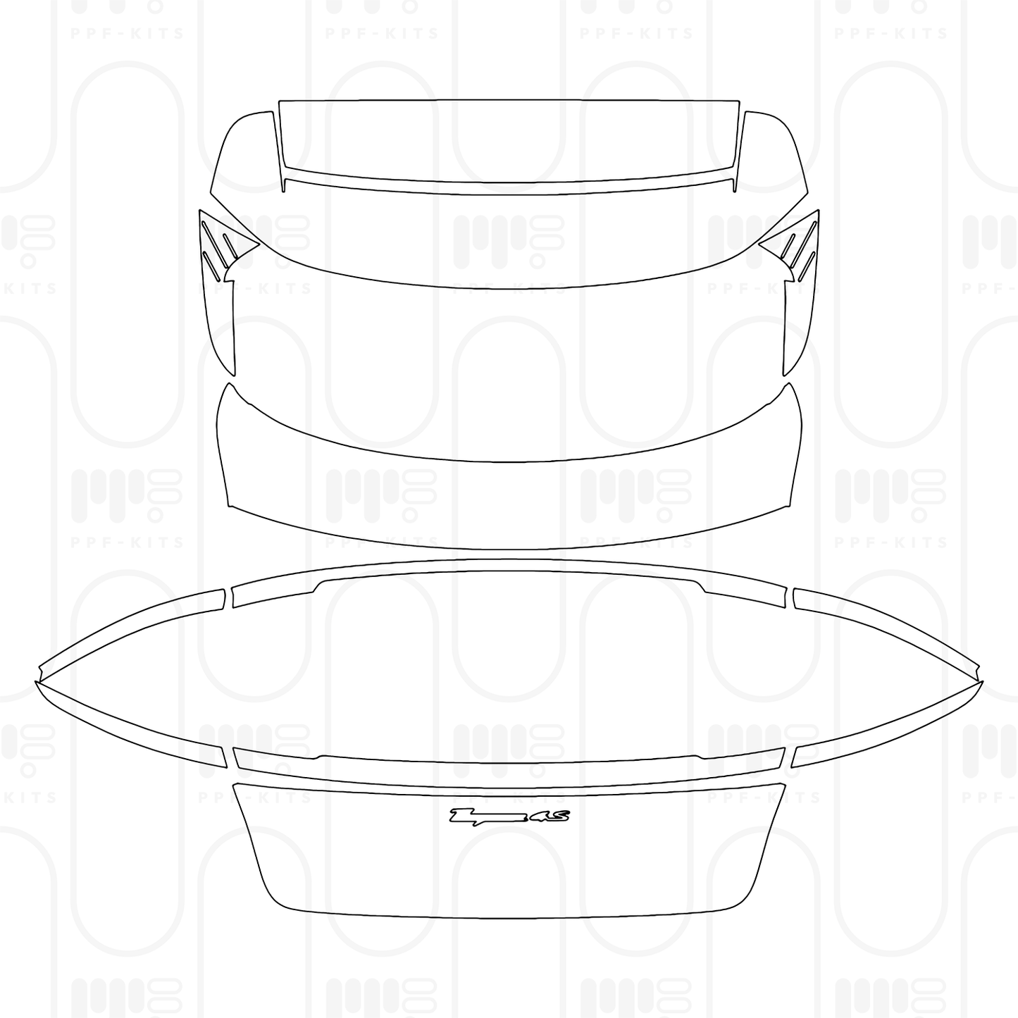 Voorgesneden PPF Porsche Taycan Sport Turismo Taycan 4S Sport Turismo 2026