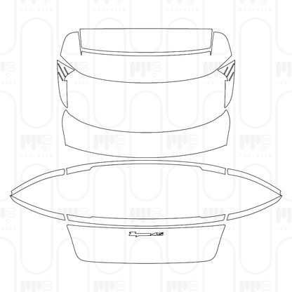 Voorgesneden PPF Porsche Taycan Sport Turismo Taycan 4S Sport Turismo 2026