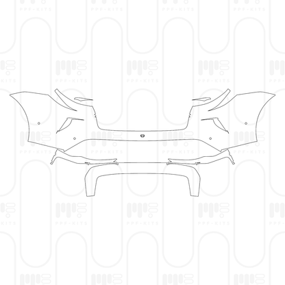 Voorgesneden PPF Porsche Taycan Sedan Taycan Turbo 2026