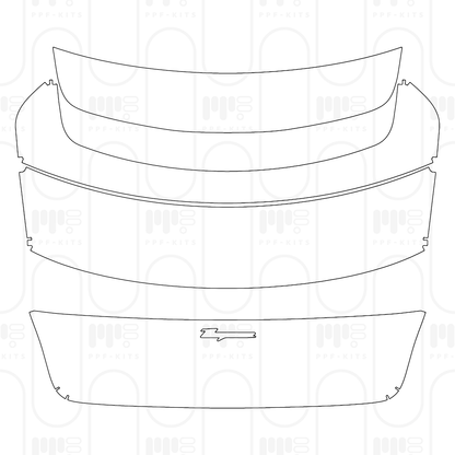 Voorgesneden PPF Porsche Taycan Sedan Taycan 2026