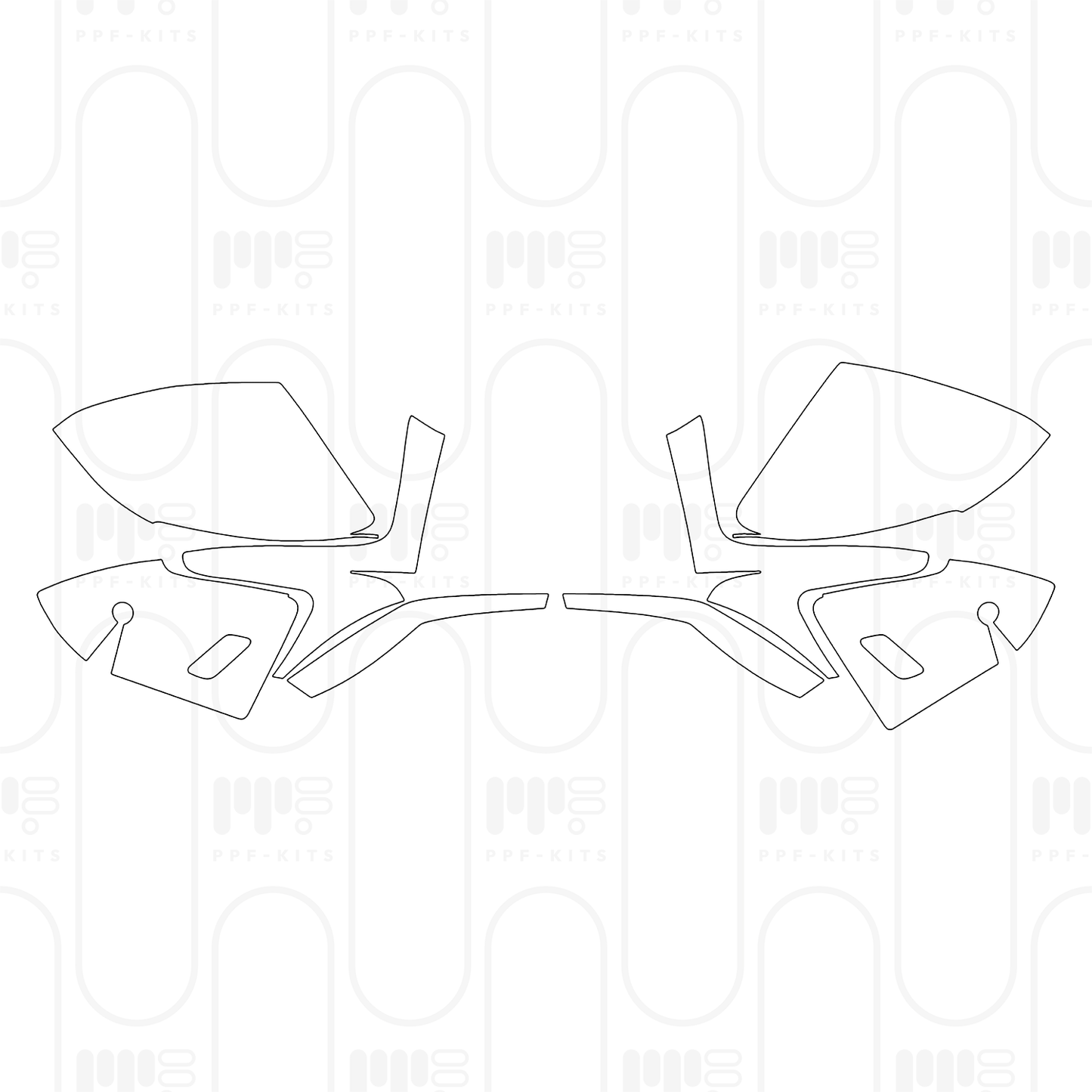 Voorgesneden PPF Porsche Taycan Sedan Taycan 4S 2026
