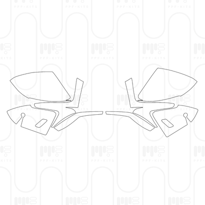 Voorgesneden PPF Porsche Taycan Sedan Taycan 4S 2026