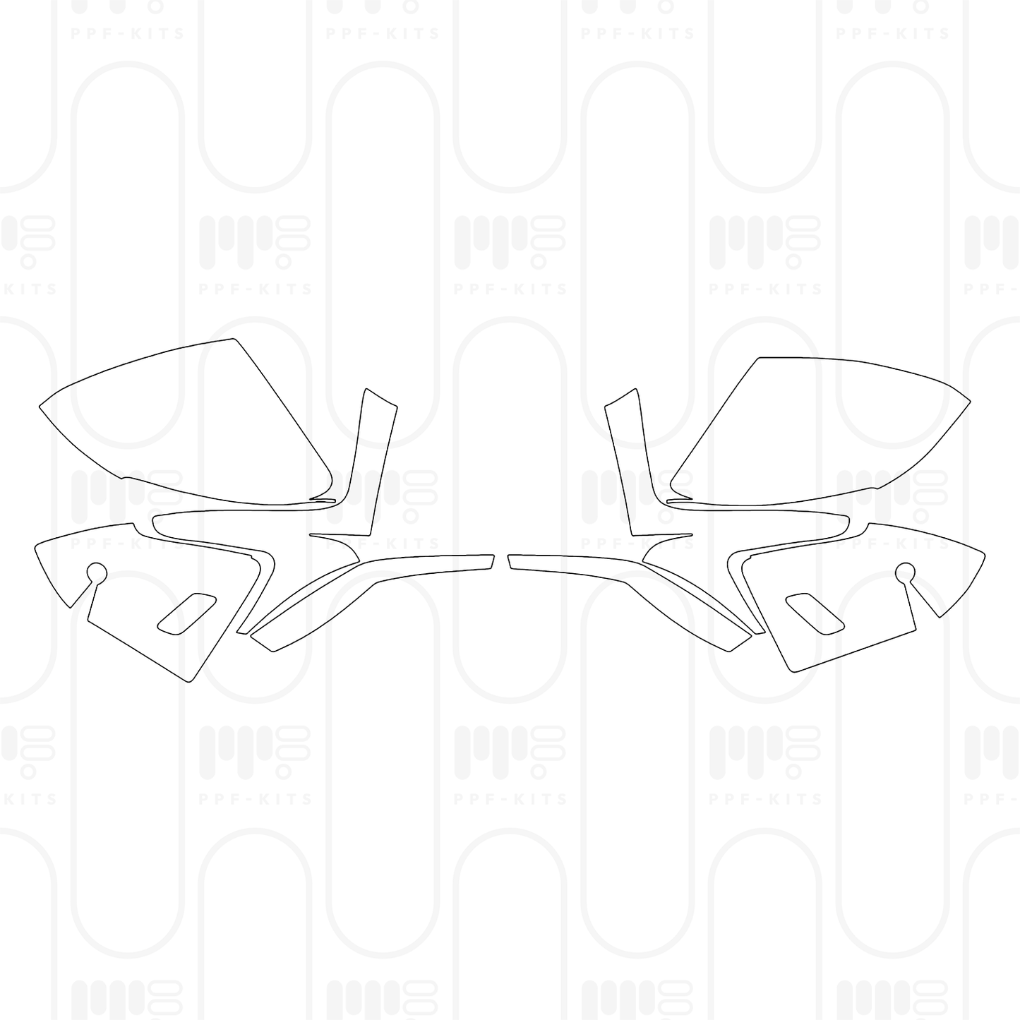 Voorgesneden PPF Porsche Taycan Sedan Taycan 4S 2026