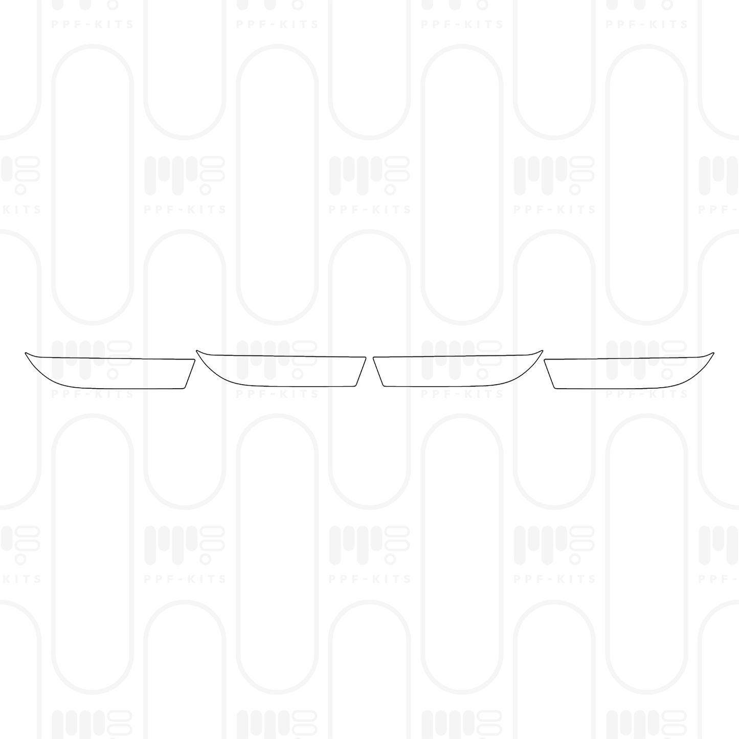 Voorgesneden PPF Porsche Taycan Sedan Taycan 4S 2026