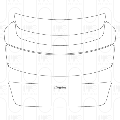 Voorgesneden PPF Porsche Taycan Sedan Taycan Turbo 2026