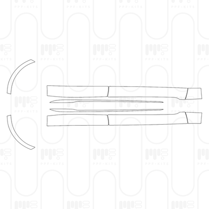 Voorgesneden PPF Porsche Taycan Sedan Taycan Turbo GT 2026