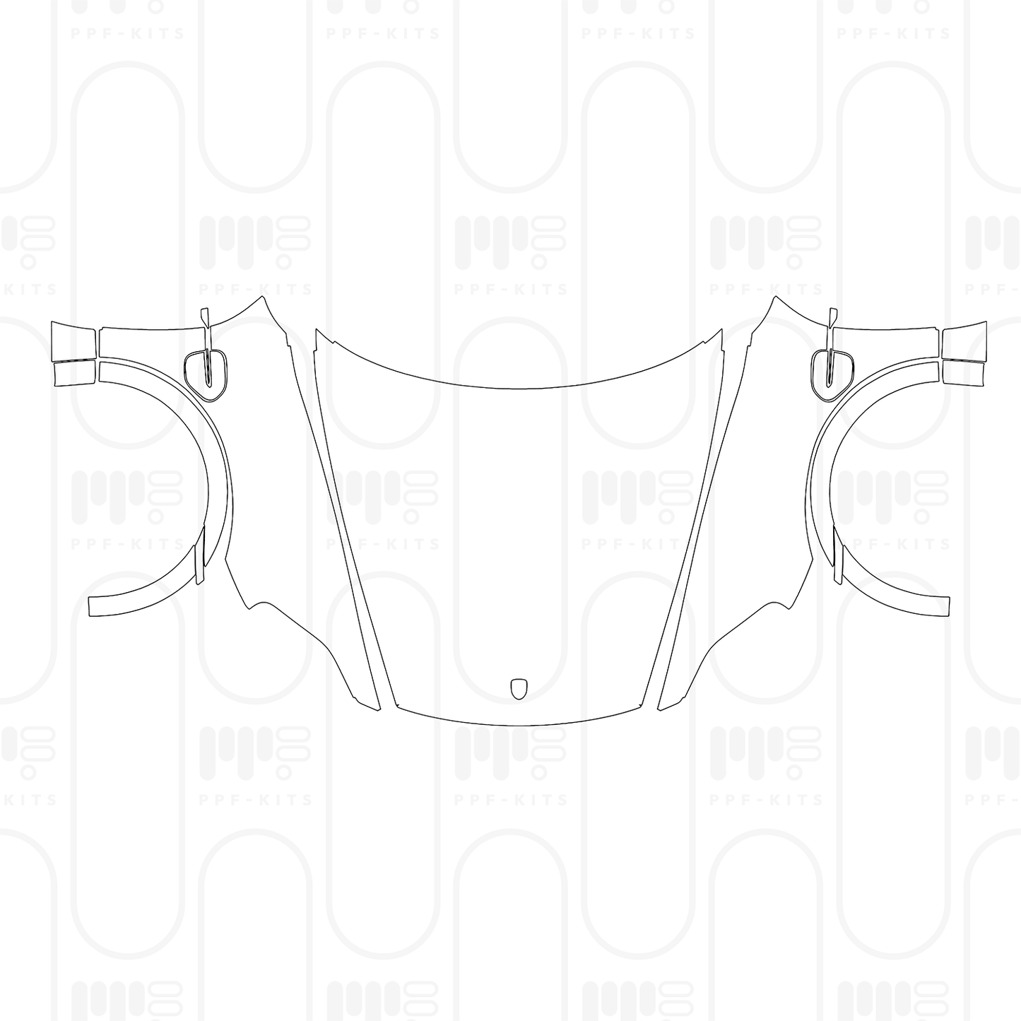 Voorgesneden PPF Porsche Taycan Cross Turismo Taycan Turbo Cross Turismo 2026