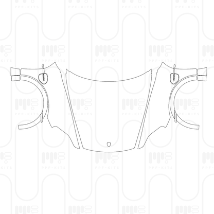 Voorgesneden PPF Porsche Taycan Cross Turismo Taycan Turbo Cross Turismo 2026