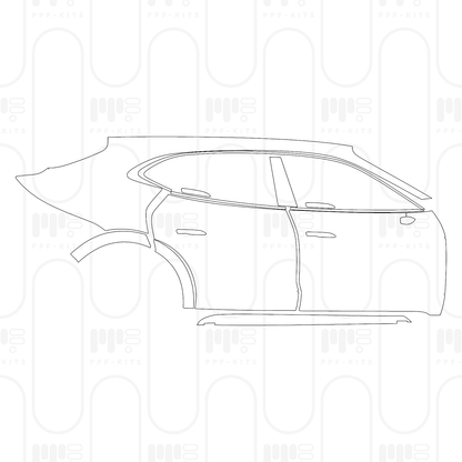 Voorgesneden PPF Porsche Taycan Cross Turismo Taycan Turbo Cross Turismo 2026