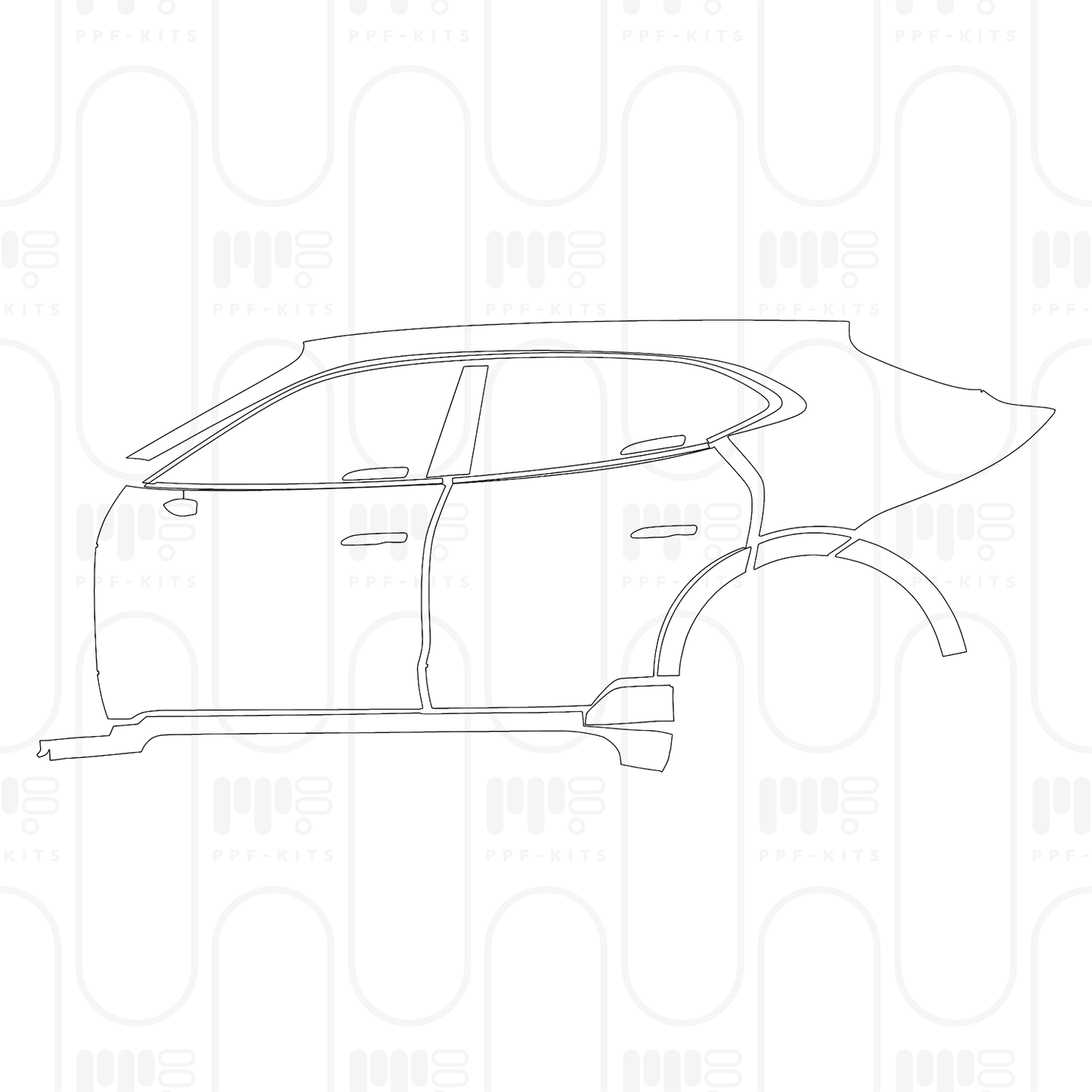 Voorgesneden PPF Porsche Taycan Cross Turismo Taycan Turbo Cross Turismo 2026