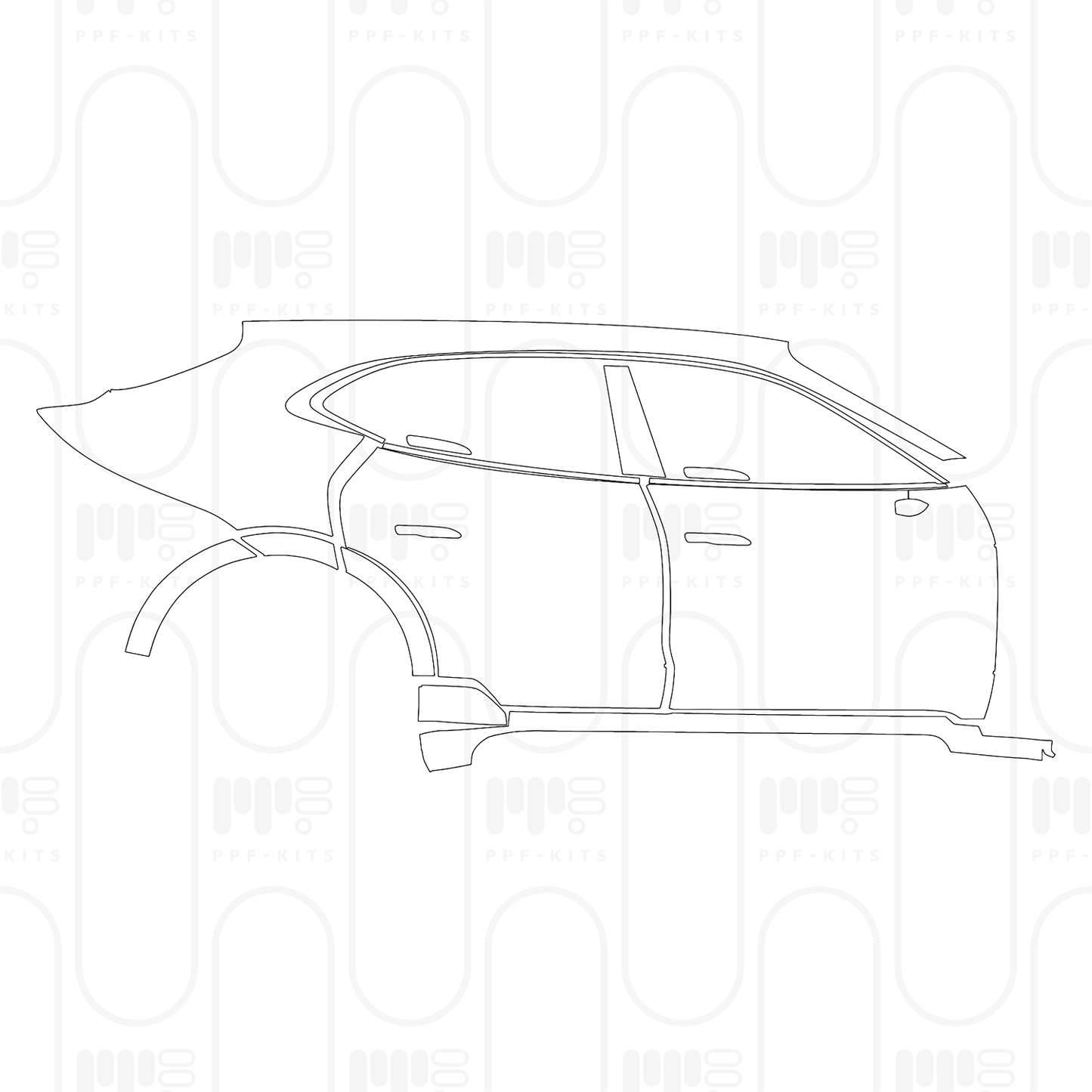 Voorgesneden PPF Porsche Taycan Cross Turismo Taycan Turbo Cross Turismo 2026