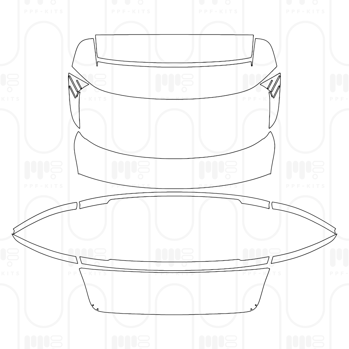 Voorgesneden PPF Porsche Taycan Cross Turismo Taycan 4 Cross Turismo 2026